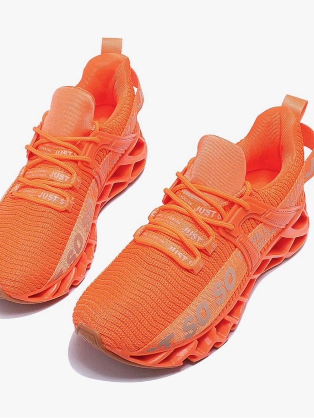 Women’s Neon Orange Non Slip Running Shoes